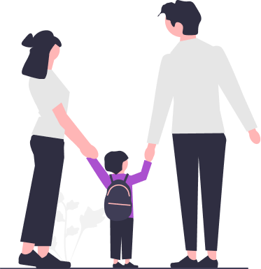 Ilustração de uma família